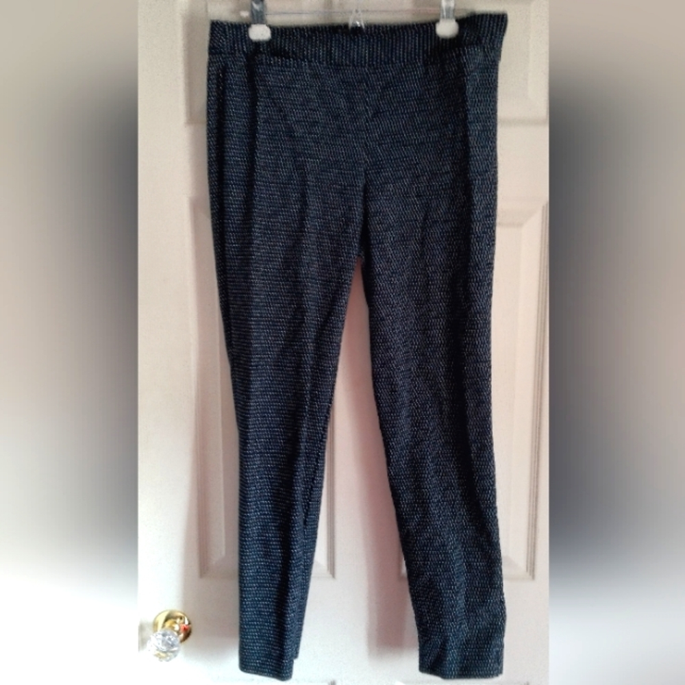 Talbots Chatham fit Navy Dot pants